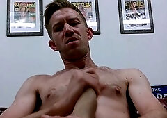 Solo masturbation and gay climax