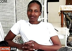 This amateur BLACK mother I'd like to fuck forgot her morals... this babe got on her knees to blow my BWC