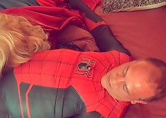 Granny Supergirl Sucks Spiderman