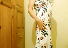 Trying on my Summer Flowers Suit