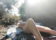 French Hotty Masturbation Amateur on In nature's garb Beach public in Greece to stranger with squirt P1