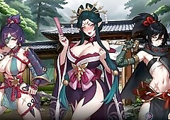 Harem Dream - Kinky Ninja Scroll Gameplay Part 1 - Entering the Hidden Village of Kagura
