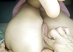 Gaping, spread legs, female orgasm