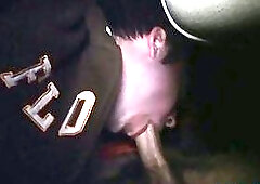 Gay masseur rubs client