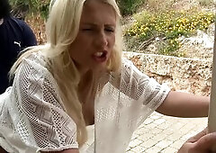 A seductive mother I'd like to fuck in sheer nylons eagerly sucks a thick rod previous to widening her legs wide for intensive pounding. That bab