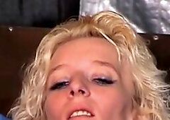 My blonde wife is truly incorrigible. That's why every day punishment, the whip and more material over her pussy and sometimes her horny fuck sli