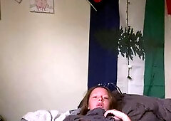 Big boob brunette masturbates on webcam