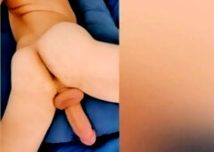 Sexy boy showing off his fabulous ass and beautiful big cock