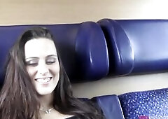 Slutty Mea Melone screwing with stranger in public teach