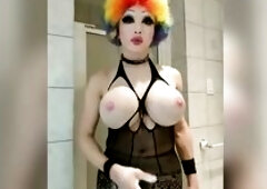 Clown paint humiliation