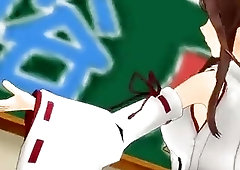 Futanari dancing with with her hard cock and getting fucked