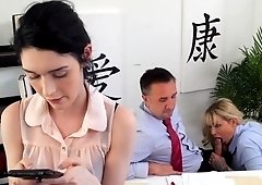 Naughty blonde woman likes to get nailed