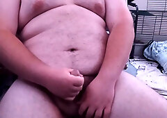 Chubby Guy Masturbating