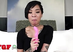 MY GF - Chick Gold Shows Ken Why That babe’s A True Banging Machine In A Wild Bedroom Battle