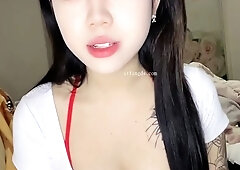 Amateur asian teen licks ass and sucks cock