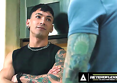 Derek Kage And Siren Santiago - Stud Comforts Lonely Stepdad Then Bends Over To Get Bred