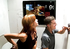 Gloryhole BJ with Tyler West and Cameron Kincade