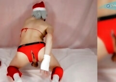 Santa's Milk Surprise: 2022 Holiday Gift from a Seductive Femboy
