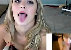 Busty blonde Hitchhiking teen strips and masturbates