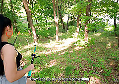 COMPLETE GIRLFRIEND EXPERIENCE: Camping, Fishing, Cooking and Outdoor Sex!