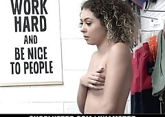 Security officer Rusty Nails has caught one more shoplifter in the act. When this chab takes Allie Addison to the back, this babe has to undergo a tho