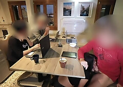 Alexandra Wett In Public Extreme! Hot Cock Made To Cum Under The Table