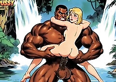 White Wife Nancy Becomes a Doxy for a Large Ebony Jungle Dong