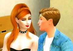 A youthful crossdresser makes love on his date with his boyfriend