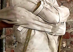 Gay stud dominates two submissive twinks into balls deep drilling