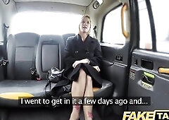 Fake Taxi Older Mother I'd Like To Fuck gets her large snatch lips stretched open