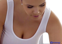 Lesbian Porn Natural Body Babes Covered In Oil