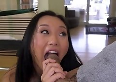 Cute girl is doing great handjobs