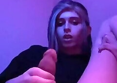 Sensual Shemale Cum - DommyMommyTGirl Foreskin Play