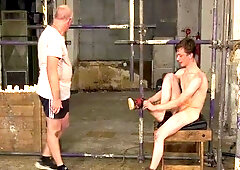 Boynapped.com: Roped next to shaved british twink Alex Faux