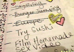 He got a bucket list ending with butt stuff, so that ass is so in for it today, no questions asked. Adalisa has got just the right curves to make ever