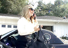 Big tits, garter, plowing