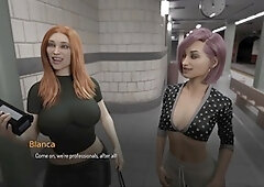 Interactive mom-themed porn game with big boobs