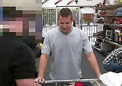 Buff dude is just another pair of holes for these pawn shop owners