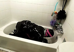 Sissy Maids Self Restrain Bondage Clyster