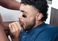 Muscular blokes try bareback sex in the ultimate gay thrills