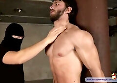 Gimp Muscle DOMINATION & SUBMISSION Alexei Russian Dude Paraffin Wax