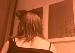 Emo cat shemale takes a pounding from a big white cock