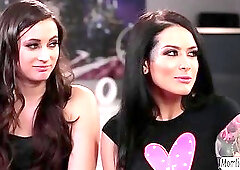 Katrina and Georgia enjoys licking wet pussy