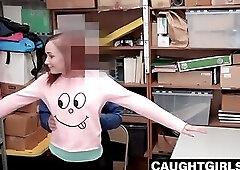 April Reid gets caught stealing and punished with dick