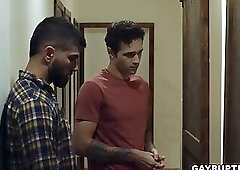 Hot taboo gay sex scene with studs Adam Ramzi and Jayden Marcos