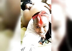 Banging my girlfriend in Africa Kenya with large butt