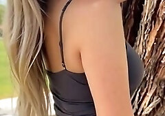 TsLilac Body Tease Near The Trunk