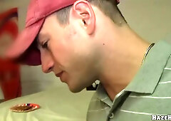 Frat Initiation Gets Wild As College Twinks Drop To Their Knees For A Big Cock