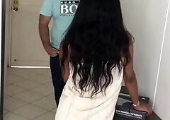 delivery guy lets himself be tempted and I give him my butt