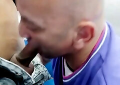 Blowjob in wc on the train 100% real